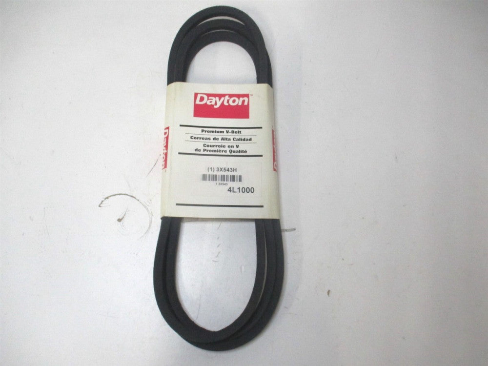 (3X543) 4L1000 5/16" x 1/2" x 100" OAL Polyester Gum Rubber V-Belt 