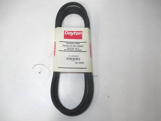 (3X543) 4L1000 5/16" x 1/2" x 100" OAL Polyester Gum Rubber V-Belt 