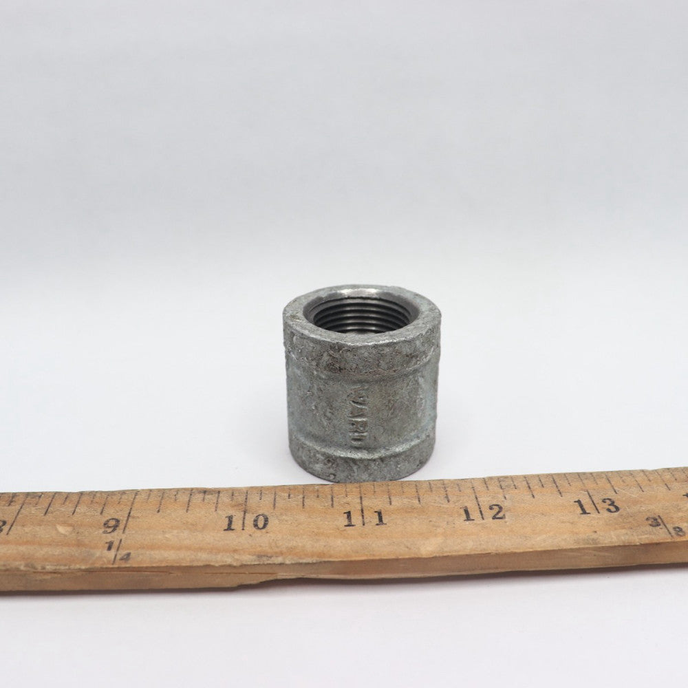 Ward Threaded Coupling Pipe Fitting Galvanized Black 3/4