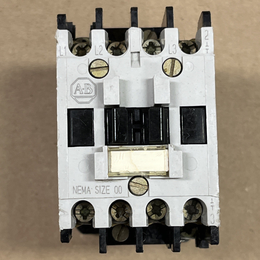 Allen Bradley 509-TOD 120v Coil NEMA Size 00 Series B 575V 2HP 3 pole (1) NO