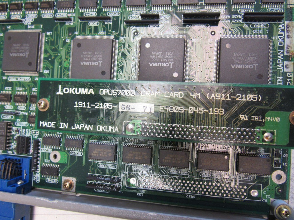 OKUMA DRAM CARD 4M E4809-045-193 1911-2105 NICE USED TAKEOUT !! MAKE OFFER !!