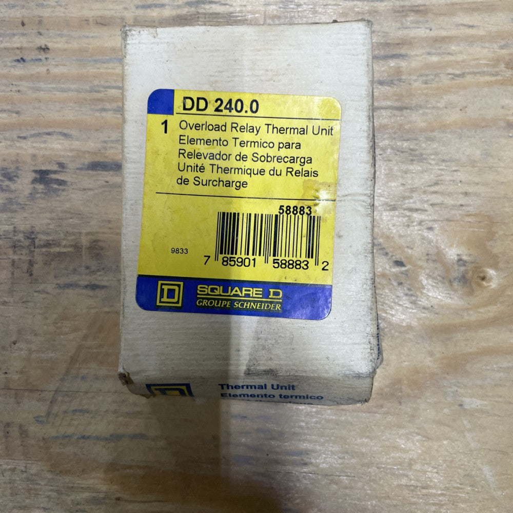 NEW SQUARE D DD240 HEATER THERMAL OVERLOAD RELAY ELEMENT DD 240 HEATERS 58883
