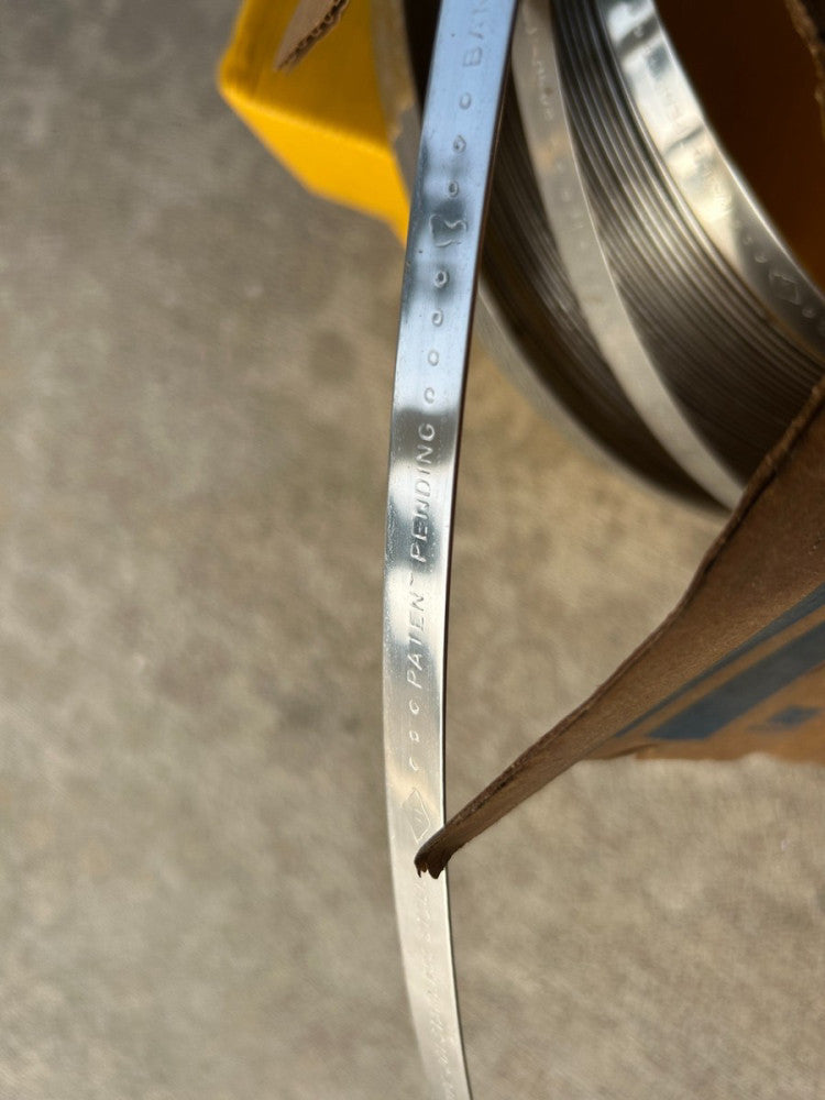 Band-It C20499 201 Stainless Steel Bright Annealed Finish Band, 1/2"  X 0.030",
