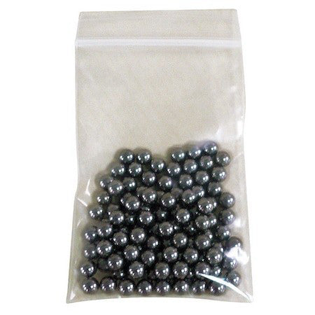 Zoro Select 6Ggn5 Reclosable Bag, Zip Seal, 8 In L, 8 In W, 2 Mil Thick, Low