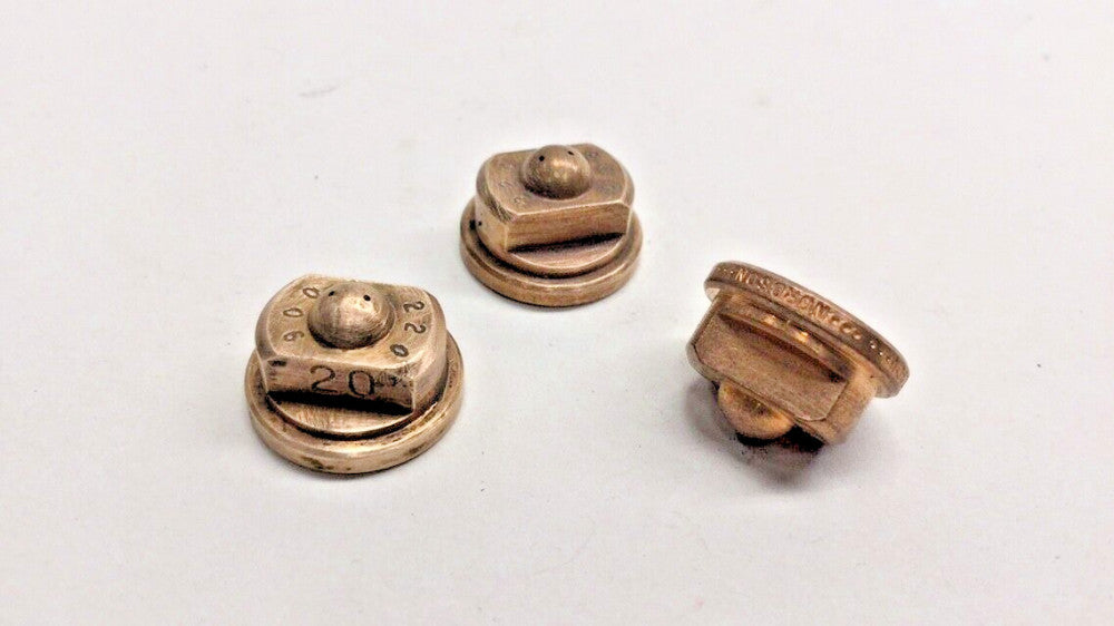 Nordson Type 220006 Used Button Nozzle (Pack of 3) .020 Diameter x 45 Degree