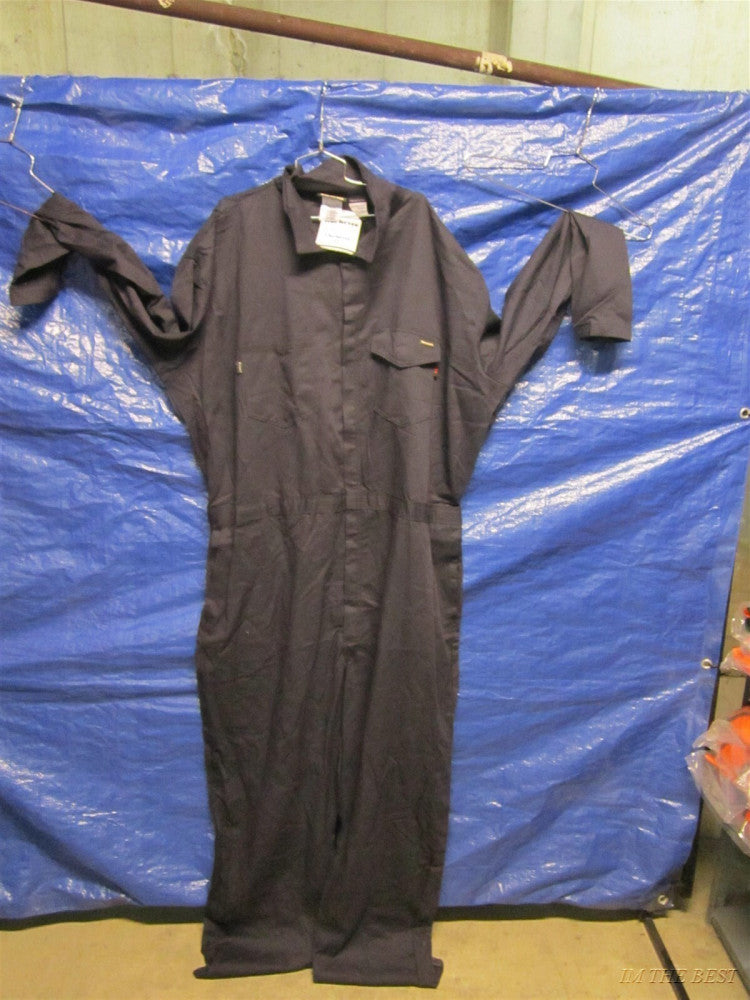 WORKRITE 131UT70NB Flame-Resistant Coverall, Navy, 62 Long Chest Size 59"