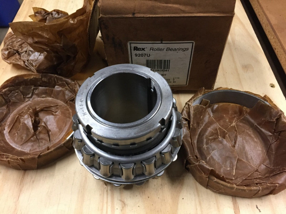 NOS Rexnord 9207U Spherical Roller Bearing Kit 2-7/16 Bore 