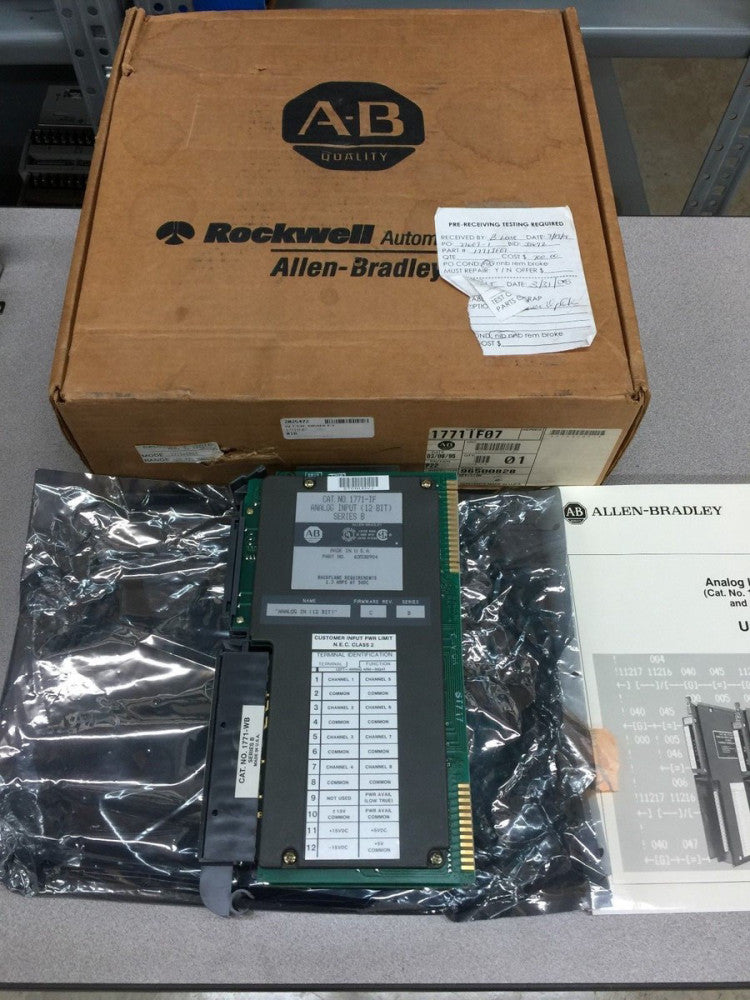 NEW IN BOX ALLEN-BRADLEY ANALOG INPUT MODULE 1771-IF07 SERIES B
