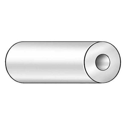 Zoro Select 1Uwj5 White Uhmw Polyethylene Tube Stock 12 In L, 1 1/2 In Inside