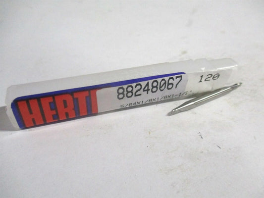 (E5022005) 5/64 x 1/8" x 1/8" x 1-1/2" OAL Solid Carbide 2 Flute Square End Mill