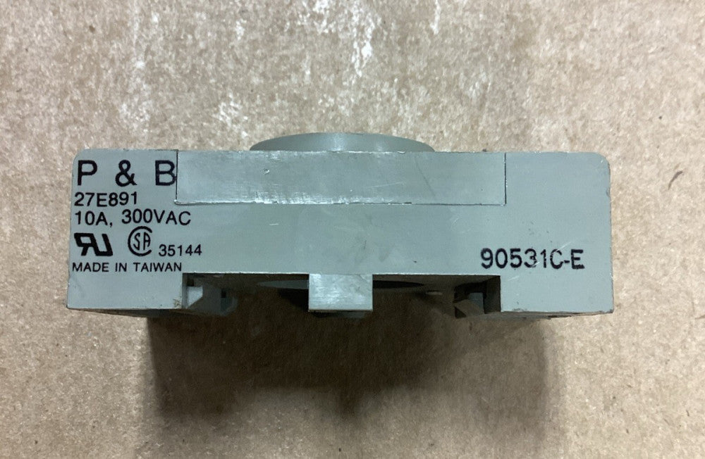 P&B/Potter & Brumfield 27E891 Relay Socket Base 10A 300VAC G65
