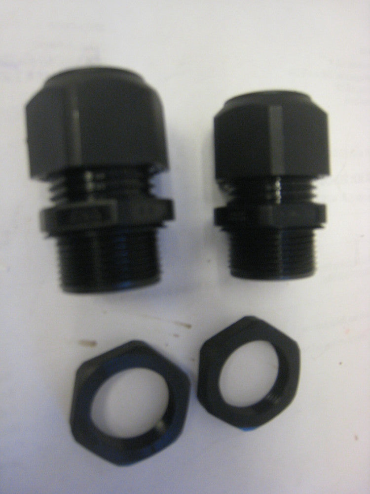 3219, Heyco, Pg16 Liquid Tight Cord Grip Black, Lot of 2