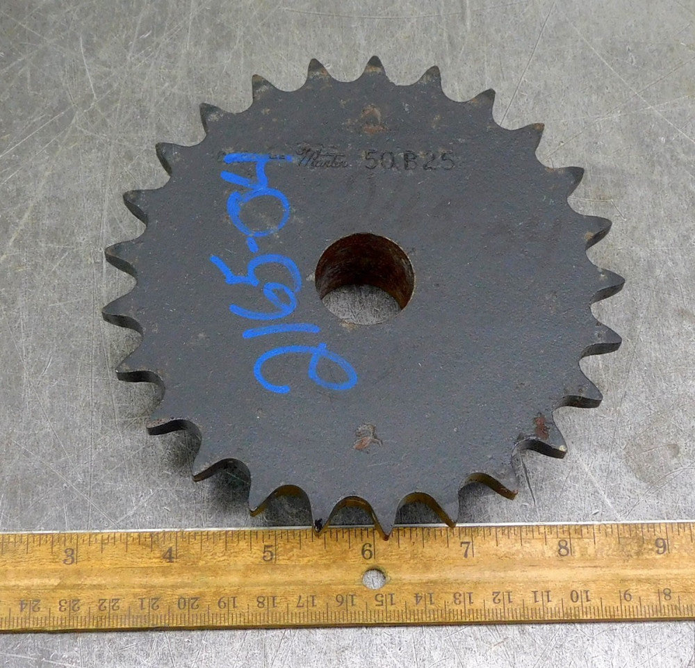 Martin 50B25 Roller Chain Sprocket #50 25 Teeth 1" Bore