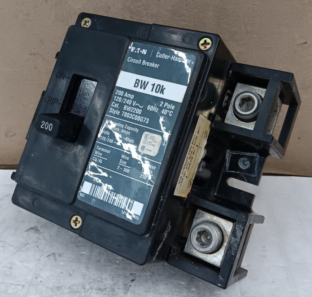 EATON BW2200 MAIN CIRCUIT BREAKER 200 AMP 2 POLE 120/240 VAC