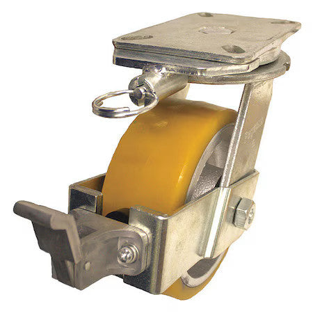 Zoro Select P29s-Uy080k-18-Wk-Dl Plate Caster,2500 Lb. Ld Rating,Ball