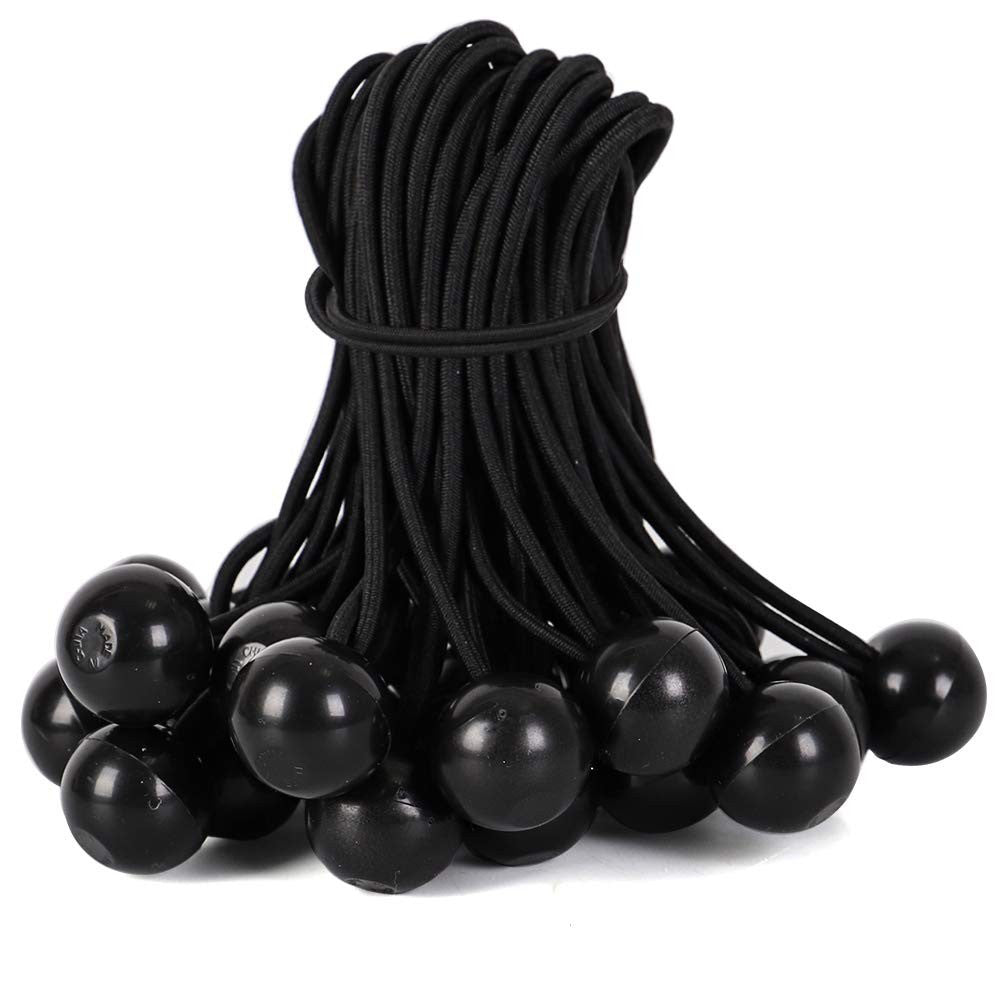 28 Pieces Ball Bungee Cords, 9 Inch Heavy Duty Bungie Cord Balls Canopy Tarp ...