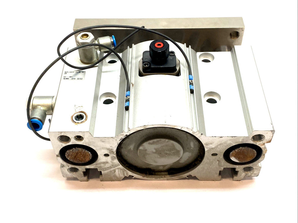 SMC MGPL-100TF-25-RL-M9 Compact Guided Cylinder  w/ M9 Sensors