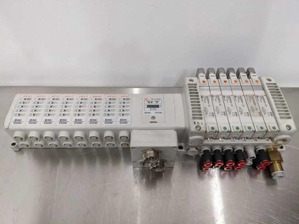SMC EX250-SDN1-X122 Solenoid Valve Manifold Block 8-EX250-IE2 5-VQC2301N-51 1-VQ