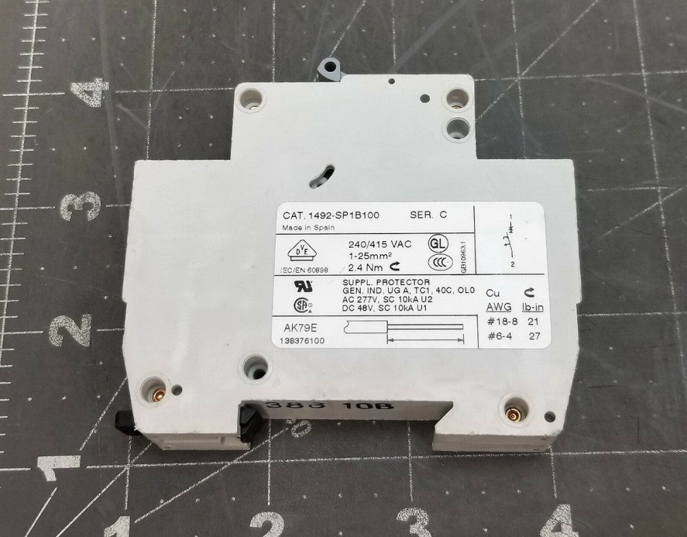 Allen Bradley 1492-SP1B100 Circuit Breaker Series C  [D1B4] #6