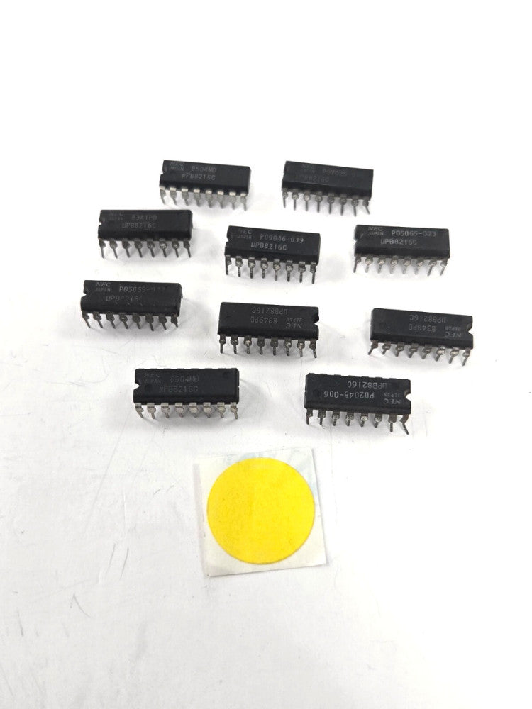 NEC PB8216C  INTERGRATED CIRCUIT DUAL IN-LINE PACKAGE  16-PIN  LOT OF 10