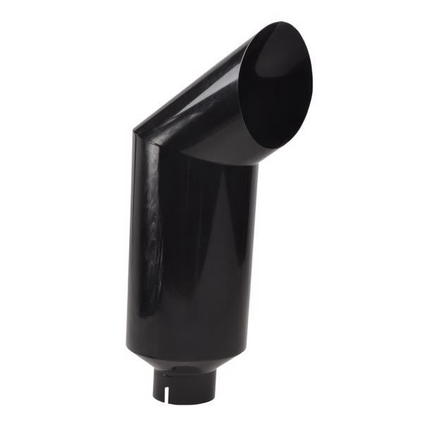 4-8 curved black, made of stainless steel 409, sprayed with black paint, wall th