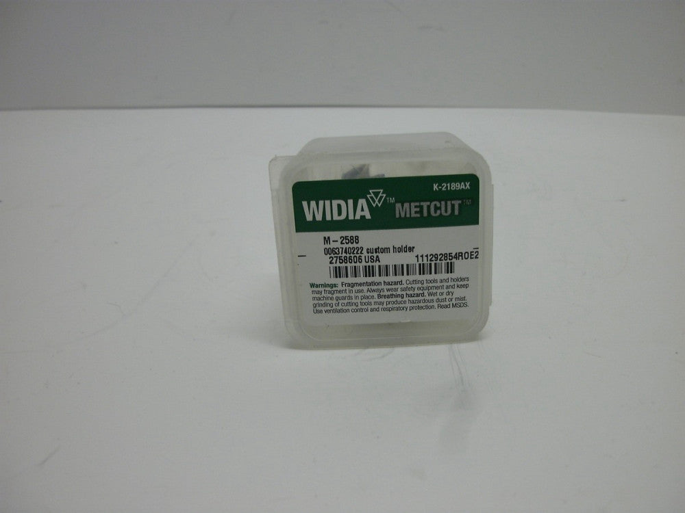 WIDIA METCUT  K-2189AX CUSTOM HOLDER M-2588 0063740222 NEW IN BOX