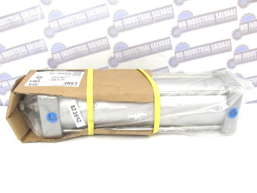 SMC - NCDA1B400-1200 - 12" Stroke DBL ACTING TIE ROD PNEUMATIC CYLINDER - (NEW)