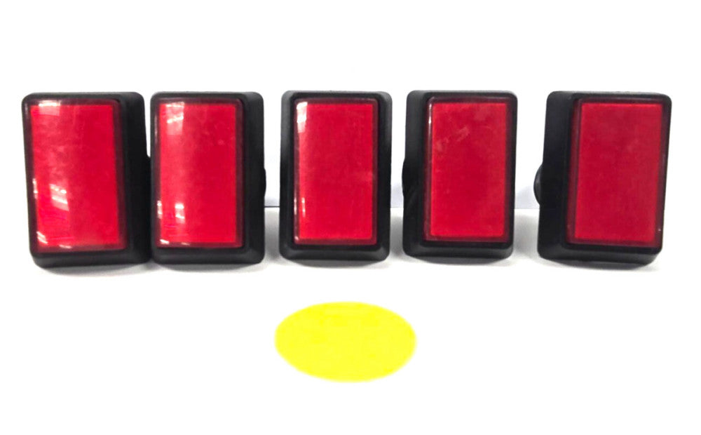 UNBRANDED RED RECTANGLE PUSH BUTTONS