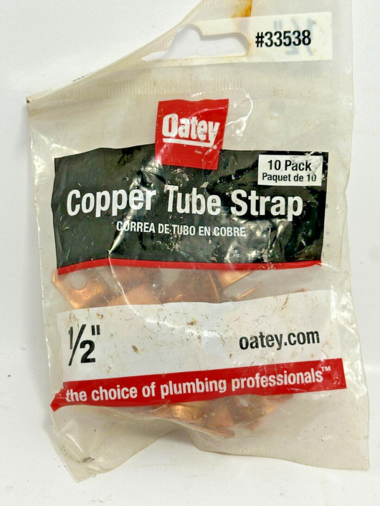 10-Pack Oatey Copper Tube Strap 1/2" #33538