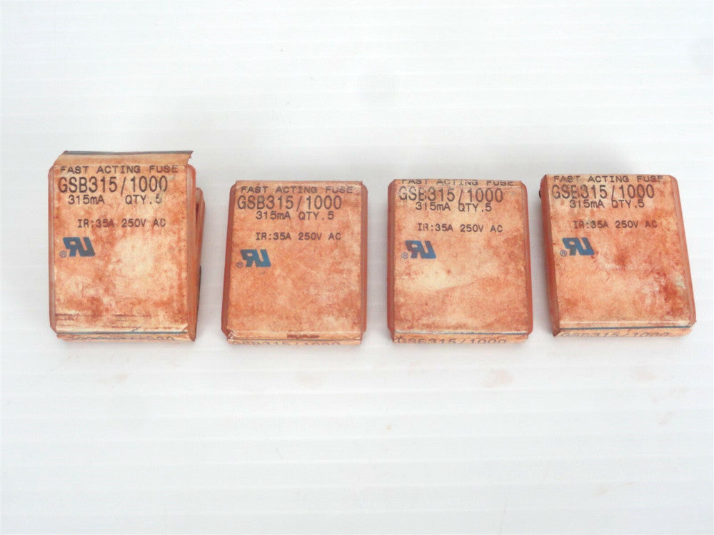 (Lot of 18) SHAWMUT - GSB315/1000 Fast Acting Fuse - IR; 35A 250V AC (New)