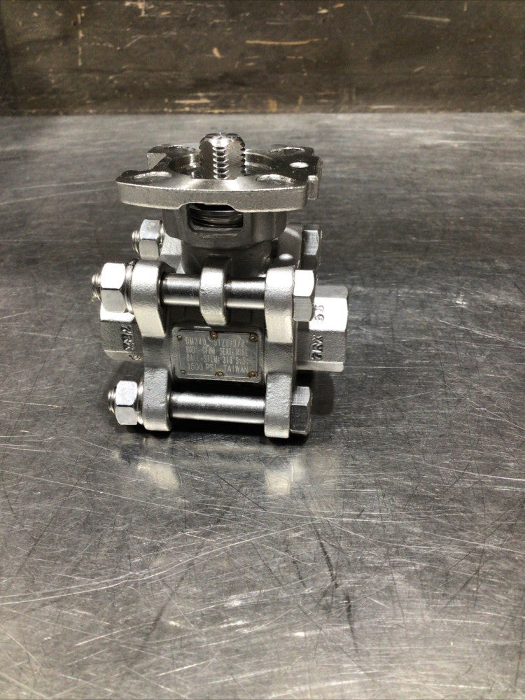 DURAVALVE DM340 CF8M 316SS S/S STAINLELL STEEL BALL VALVE 3/4"NPT 1500PSI