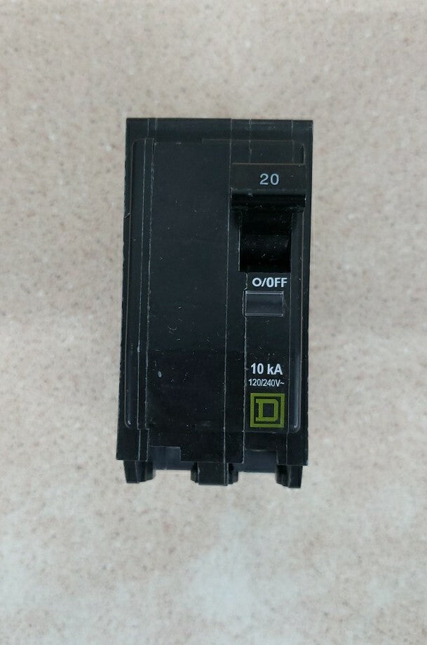 1-Square D QOB220 20 A Miniature Circuit Breaker NTO