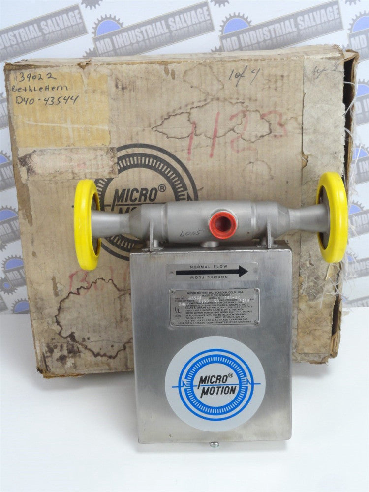 New MICRO MOTION Mass Flow Sensor 40S-SS 1250 PSI (NEW in the BOX)