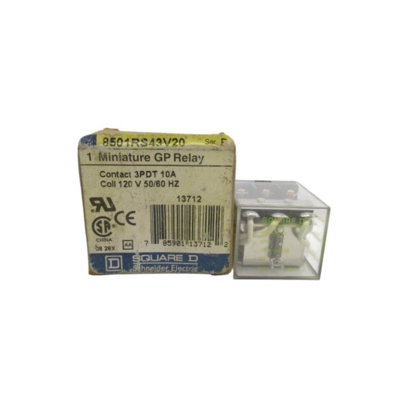 SQUARE D 8501RS43V20 SER. B NSMP