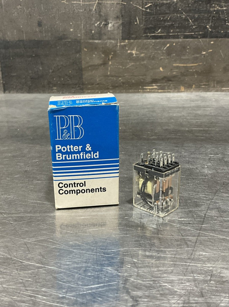 POTTER & BRUMFIELD 24 VDC 1/10 HP 3A 120 VAC - KHU17D12 Control Components Relay