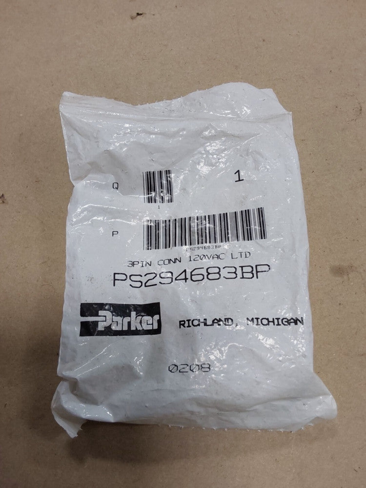 PARKER PS294683BP 3 PIN CONN 120VAC LTD