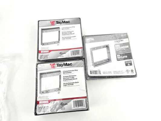 3pcs TAYMAC/CE 2-Gang Extension Ring Wet Location DE000S