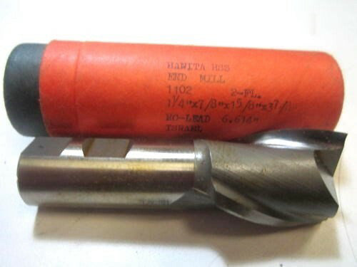 HANITA 1-1/4" HSS 2F Center Cutting End Mill 1-1/4 x 7/8 x 1-5/8 x 3-7/8"