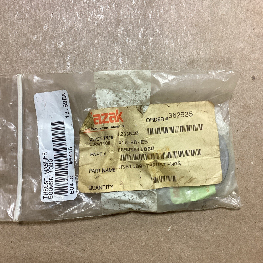 WS81108 Flat Race Bearing Thrust Washer Lot Of 2 G43