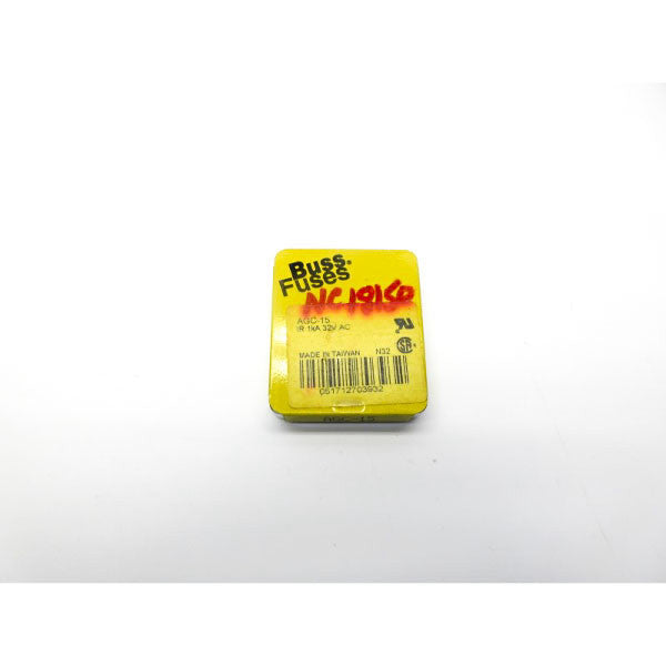 BUSSMANN AGC-15 32VAC 15A (PKG OF 5) NSFS