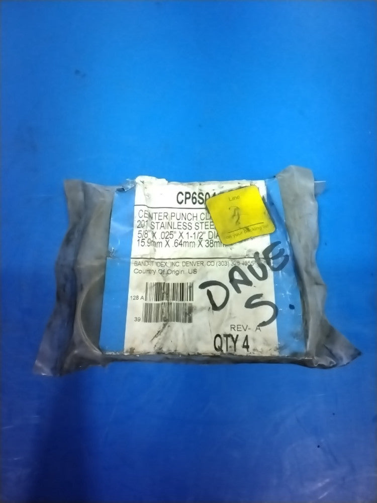 Band-it IDEX CP6S04 Center Punch Clamps, Qty 4