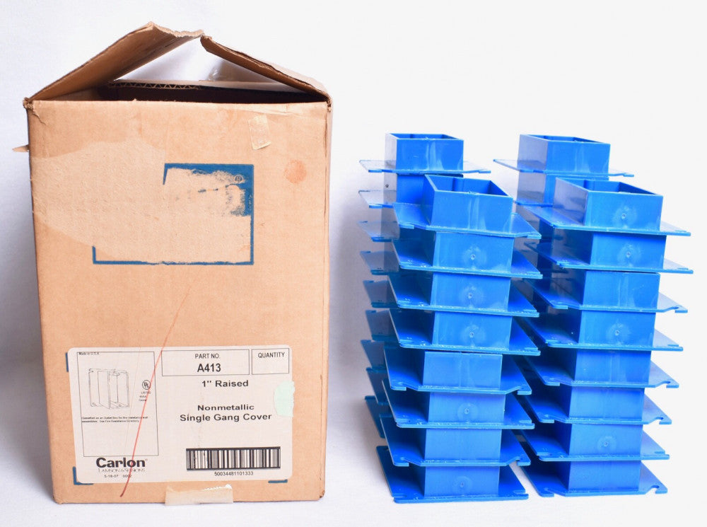 34 Carlon Nonmetallic Single Gang Covers 1" Raised  A413