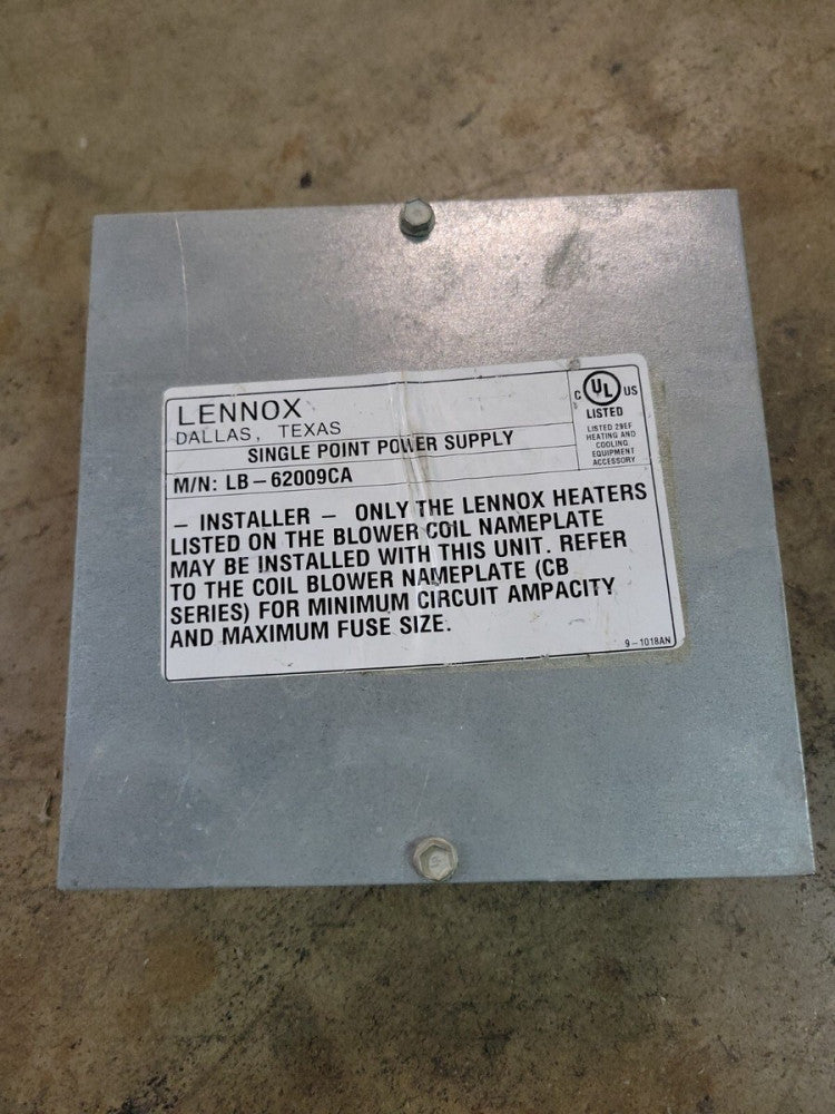 1) New Old Stock! LENNOX LB-62009CA SINGLE-POINT POWER SUPPLY KIT