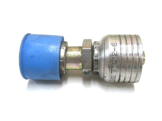 (1BA8FR6) .26 ID x 1.158 OD Steel Female ORSC Straight Swivel Hydraulic Fitting