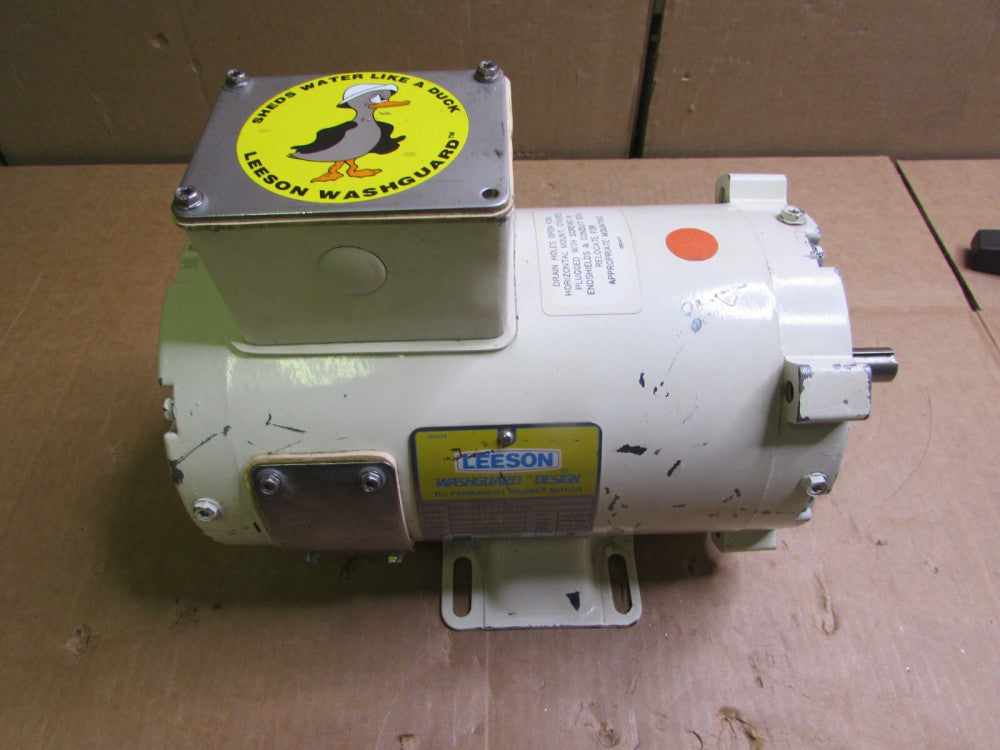 LEESON, C4D17VK10A, WASHGUARD 1/3HP DC PERMANENT MAGNET MOTOR, NOS! MAKE OFFER!!