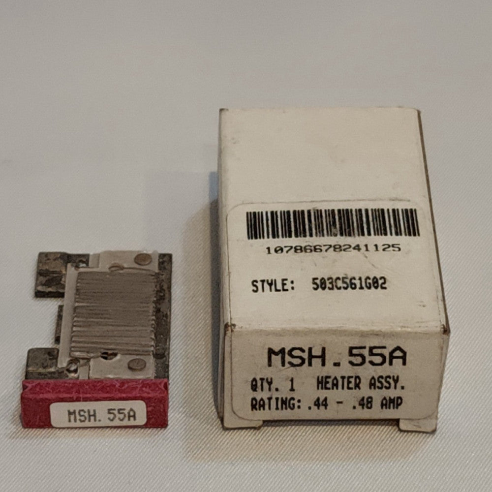 Cutler-Hammer MSH.55A Thermal Overload Relay Heater Element .44-.48 Amp NOS