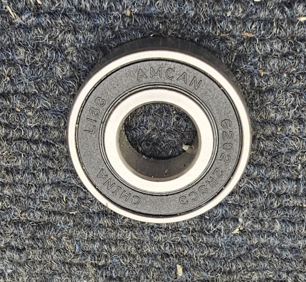 (QTY 4) AMCAN 6202 2RSC3: 5/8 Ball Bearings 15mm ID x 35mm OD x 11mm Width