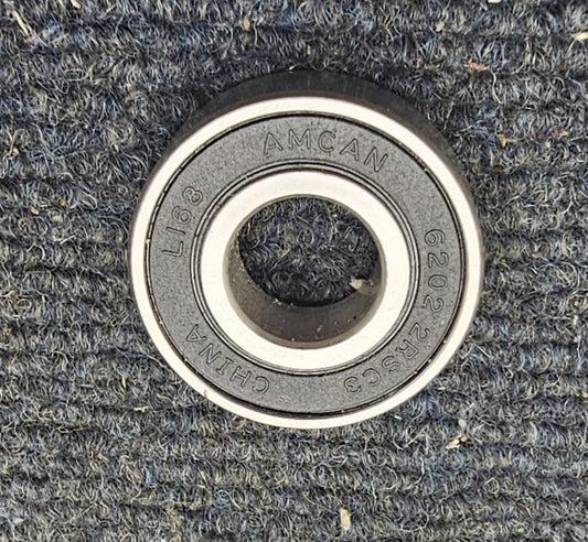 (QTY 4) AMCAN 6202 2RSC3: 5/8 Ball Bearings 15mm ID x 35mm OD x 11mm Width