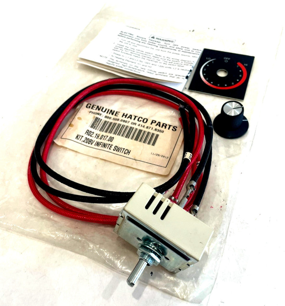 NEW HATCO R02.19.017.00 INFINITE SELECTOR SWITCH 208V R021901700