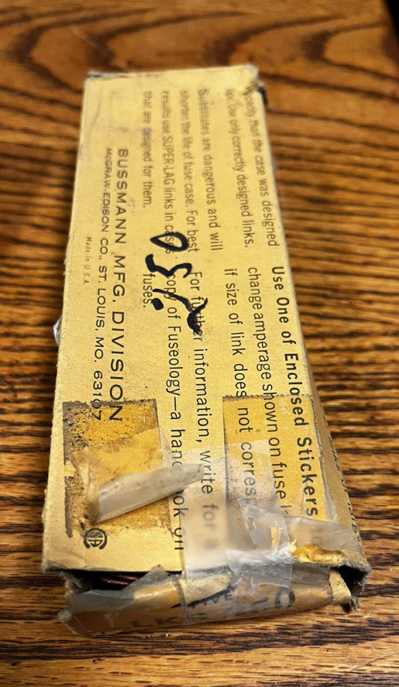 Box Of 5 Bussmann Super-Lag LKS 250 Renewable Fuse Link 250A 600V Electrical New